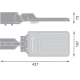 LEDVANCE URBAN AREA E 50W 865 IP65 BK EUE  